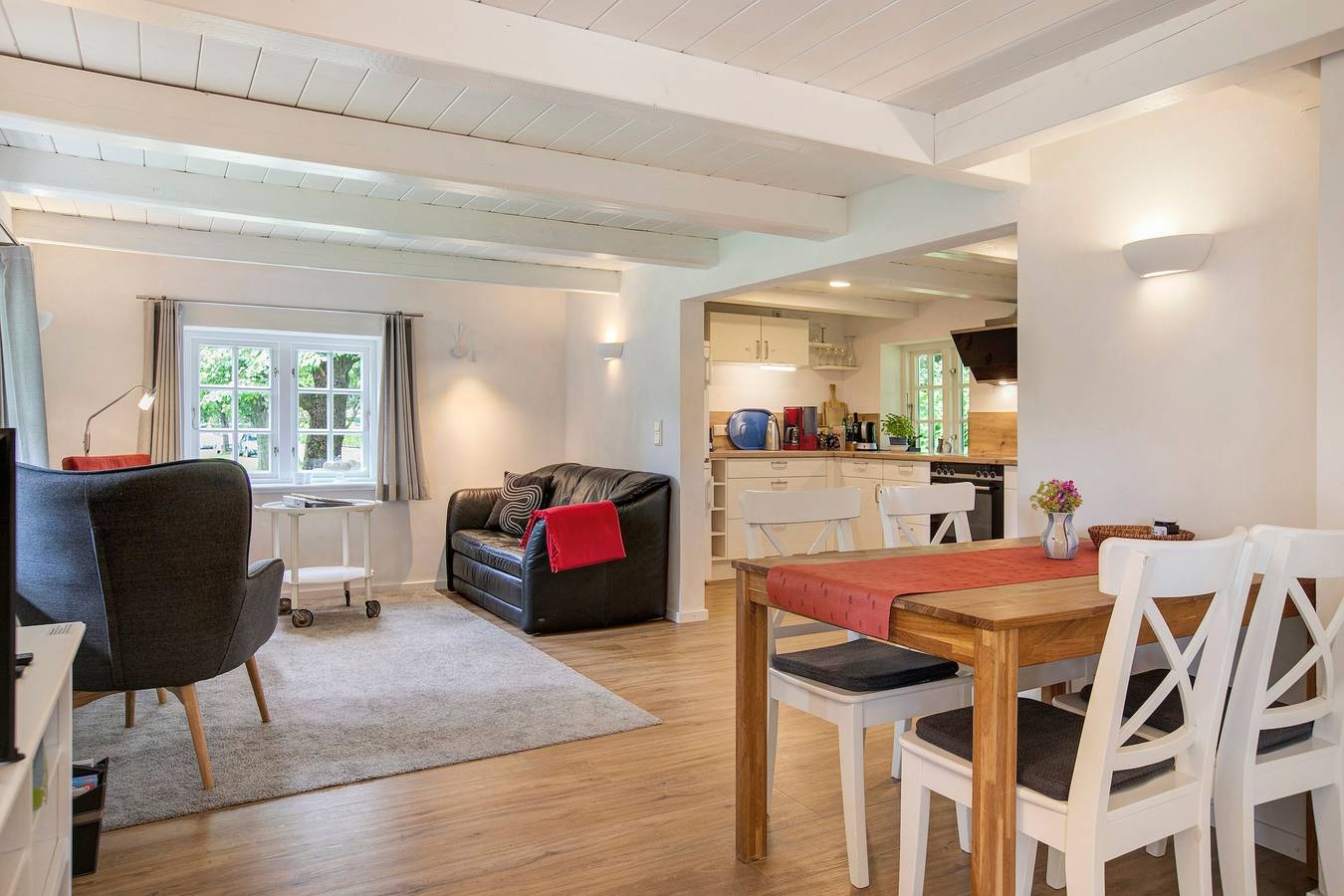 Casa de vacaciones 'Ferienhaus Reetkate Breklum' con terraza privada, jardín y Wi-Fi in Breklum, Región de Frisia Norte