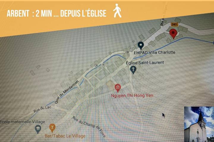 Gîte pour 2 personnes, avec vue et terrasse dans Arbent - 4