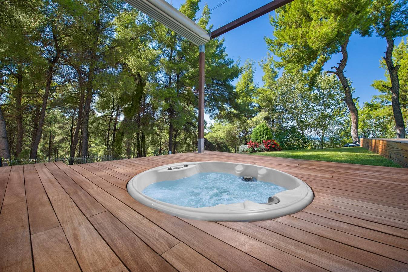 Luxusvilla mit Meerblick und privatem beheiztem Pool und Whirlpool für bis zu 12 Personen in Sane, Kassandra