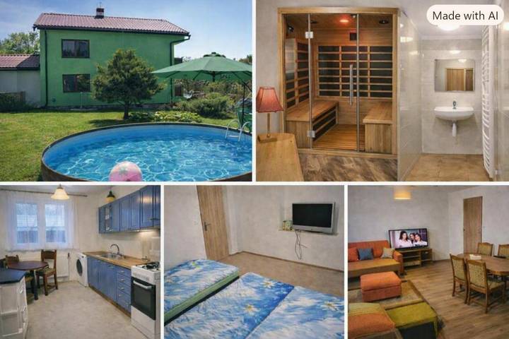 Přízemní útulný apartmán s vlastní saunou a bazénem in Nýdek, Moravië-Silezië