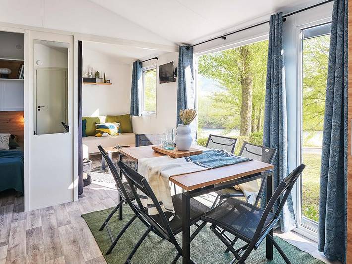 Camping La Ferme du Bord de Mer - Mobilheim 6 personen - Modulo in Gatteville-le-Phare, Cherbourg und Umgebung