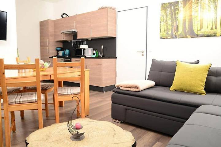 Ferienwohnung für 6 Personen, mit Sauna und Balkon, mit Haustier in Bärenstein