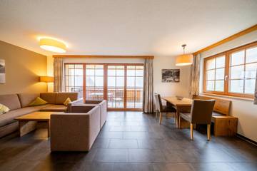 Ferienhaus für 4 Personen, mit Balkon/Terrasse und Terrasse sowie Sauna in Vorarlberg