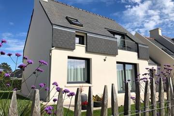Gîte pour 4 personnes, avec balcon et jardin, animaux acceptés à Plouescat