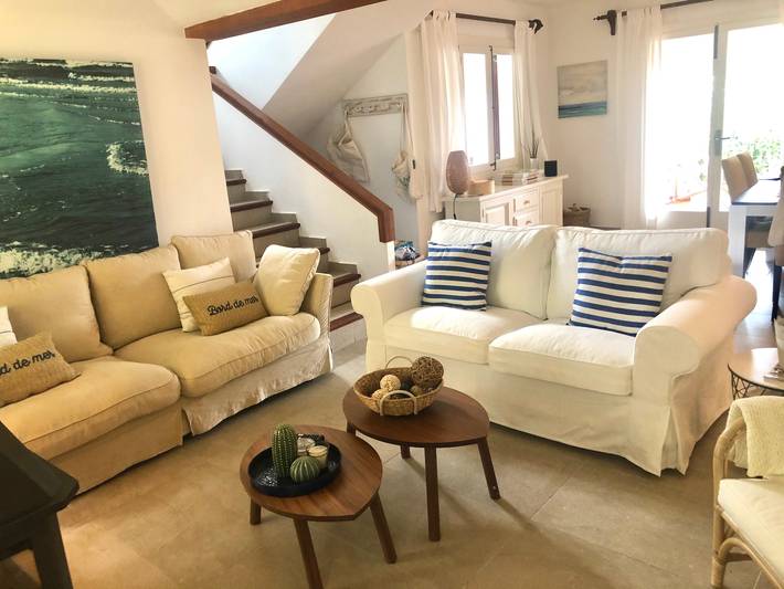 Ferienhaus für 6 Personen, mit Balkon und Garten sowie Kinderpool in Cala Sant Vicenc