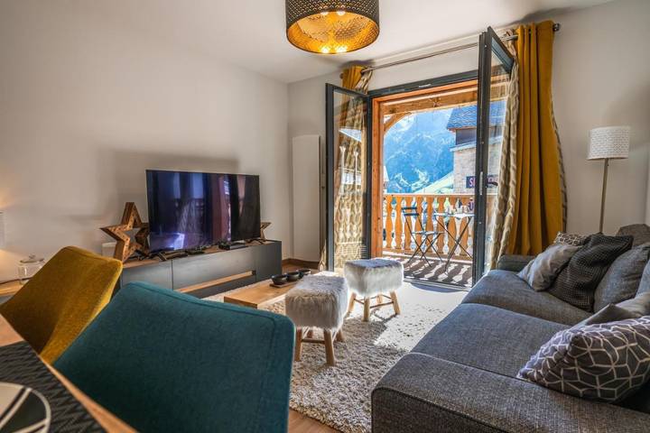 Chalet pour 5 personnes, avec balcon dans La Mongie