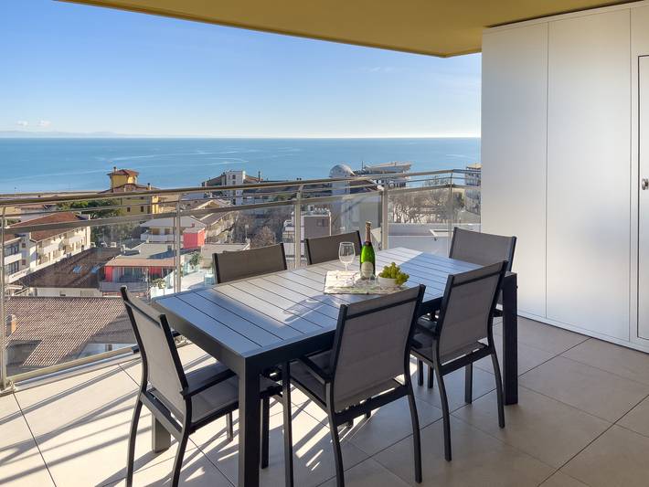 Loft per 8 persone, con panorama e vista oceano nonché balcone/terrazza a Lignano Sabbiadoro