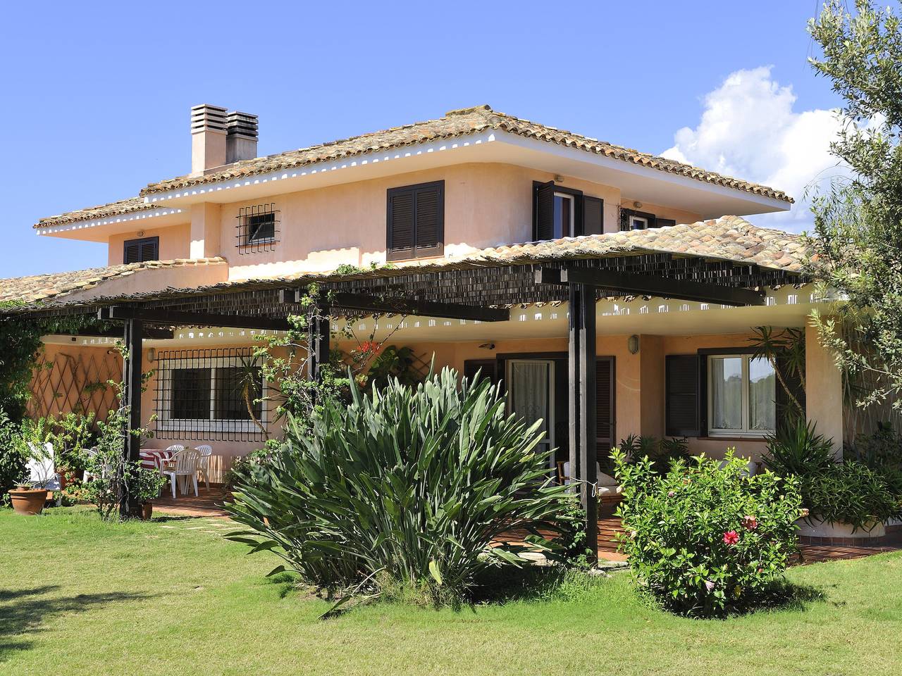 Villa Mimosa – Exklusive Villa mit großem Garten und Meerblick bei Pula in Nora, Pula und Umgebung