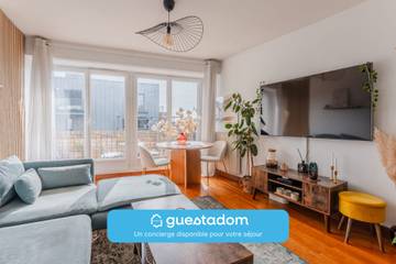 Gîte pour 2 personnes, avec balcon à Nantes