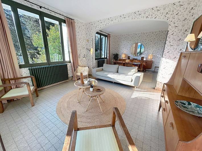 Villa vintage, 80m de la playa, cerca del centro, con jardín, BBQ, terraza y parking in Jullouville, Côte de la Déroute