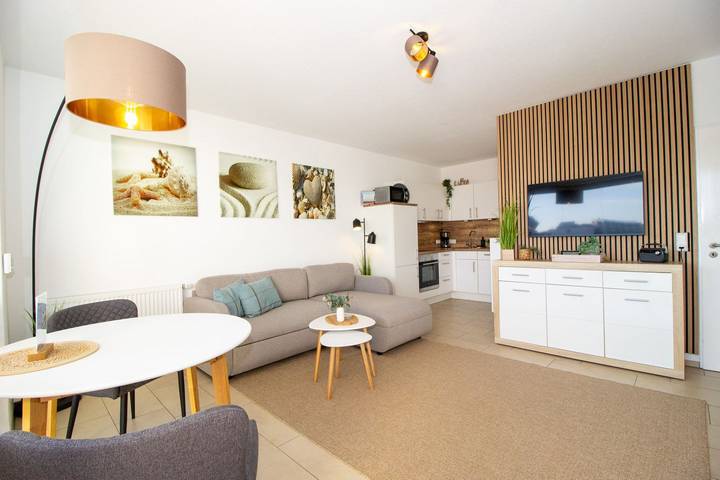 Ferienwohnung für 2 Personen, mit Balkon und Sauna in Döse