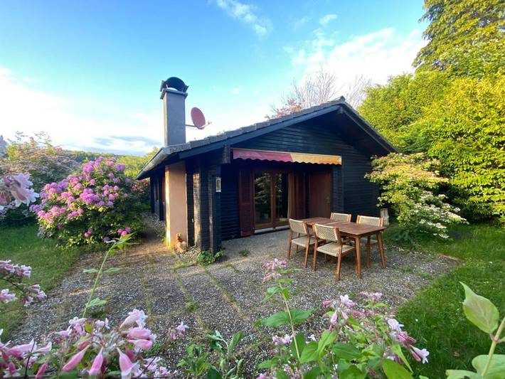 Ferienhaus für 4 Personen, mit Balkon und Terrasse sowie Garten und Ausblick