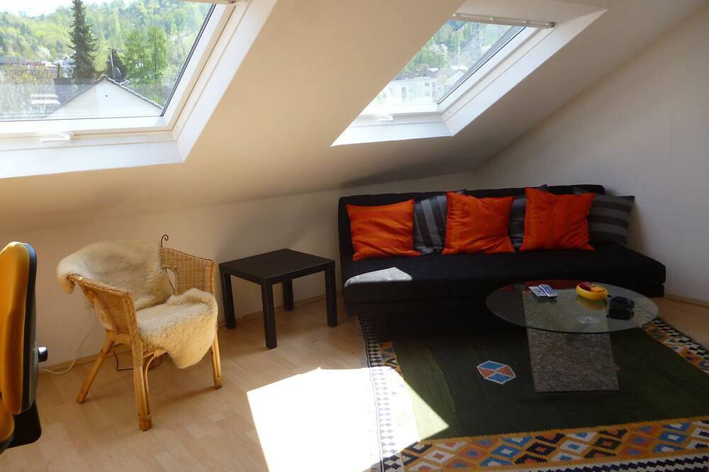 Ganze Wohnung, Ferienwohnung im Dachgeschoss in zentraler Lage in Neckargemünd in Neckargemünd, Kurpfalz