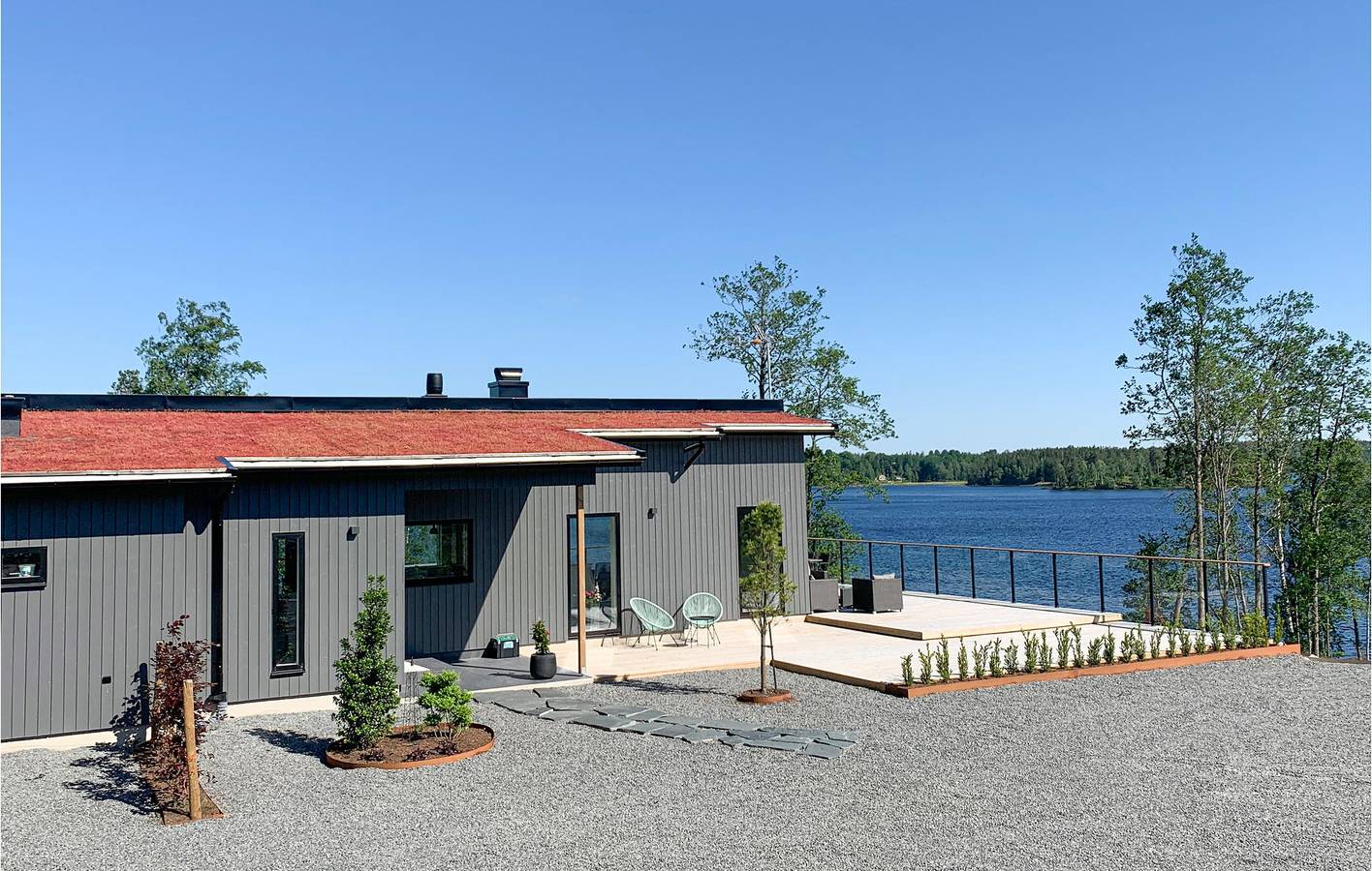 Ferienhaus für 8 Personen mit Terrasse in Linnesjön