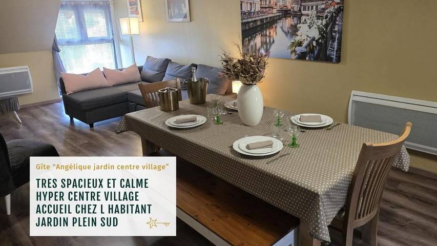 Appartement de vacances pour 4 personnes, avec vue et jardin