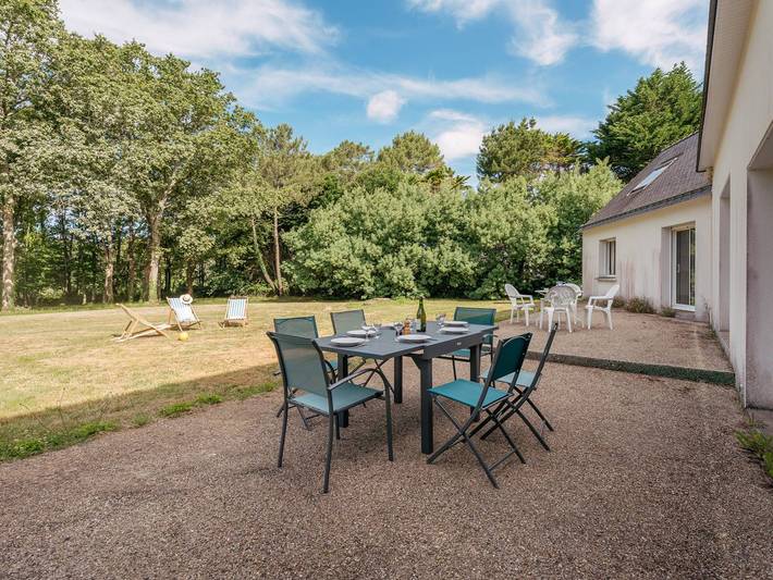 Maison de vacances pour 8 personnes, avec Balcon ainsi que Terrasse et Jardin à Crach