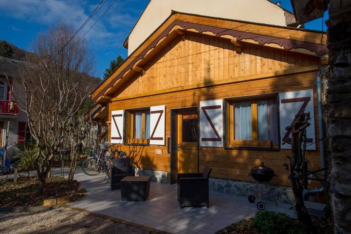 Chalet pour 3 personnes, avec jardin
