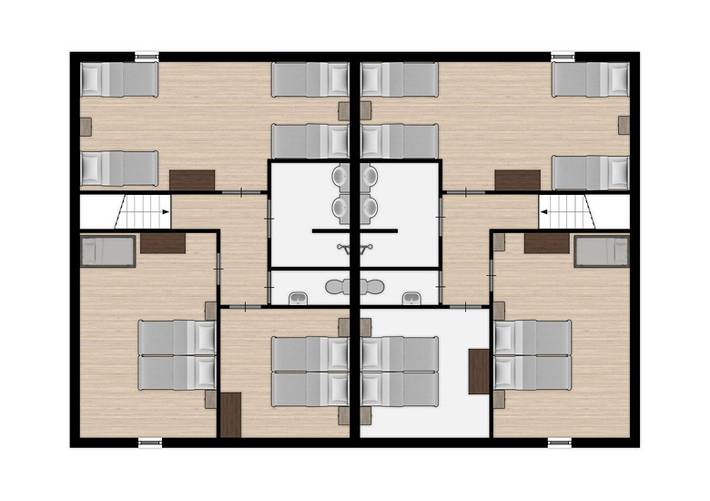 Ferienhaus für 20 Personen, mit Balkon/Terrasse und Terrasse in Bruinisse - 3