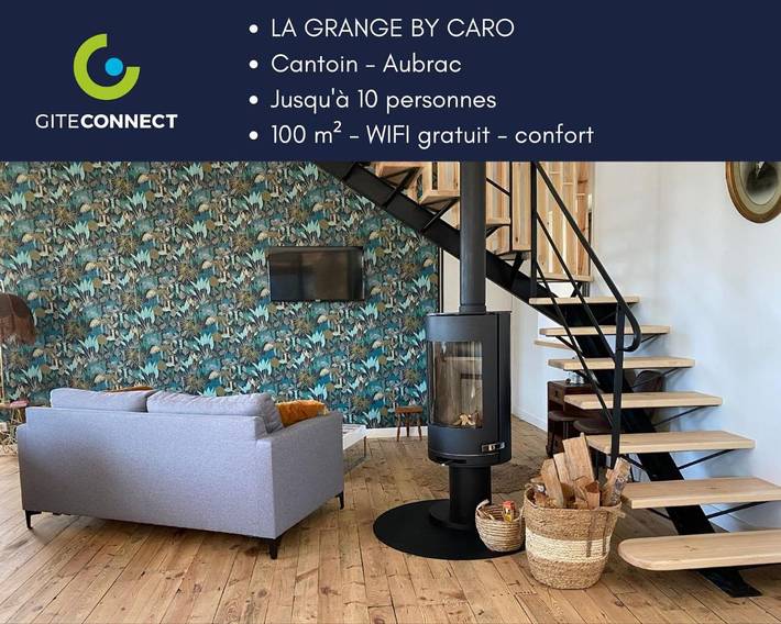Gîte pour 10 personnes, avec terrasse à Cantoin