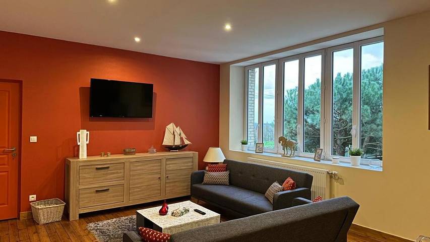 Gîte pour 8 personnes, avec jardin et vue à Tamerville - 4