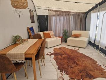 Camping für 5 Personen, mit Terrasse in Halbinsel Hel