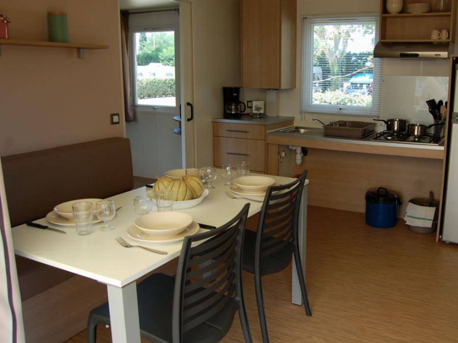 Camping Intercommunal de la Durance - Mobilheim 4 personen - Optimeo Pmr klimatisiert in Cavaillon, Regionaler Naturpark Luberon