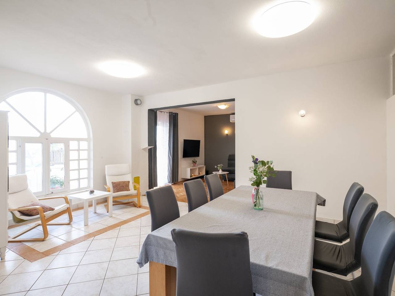 House Rose with Garden and Pool - Three Bedroom House in Ljubac, Zadar