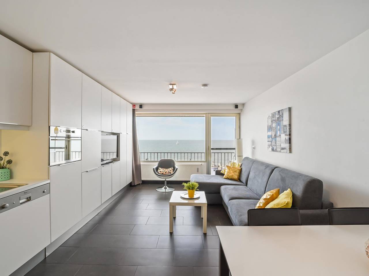 Geräumiges Studio mit Meerblick in Blankenberge, Belgische Küste