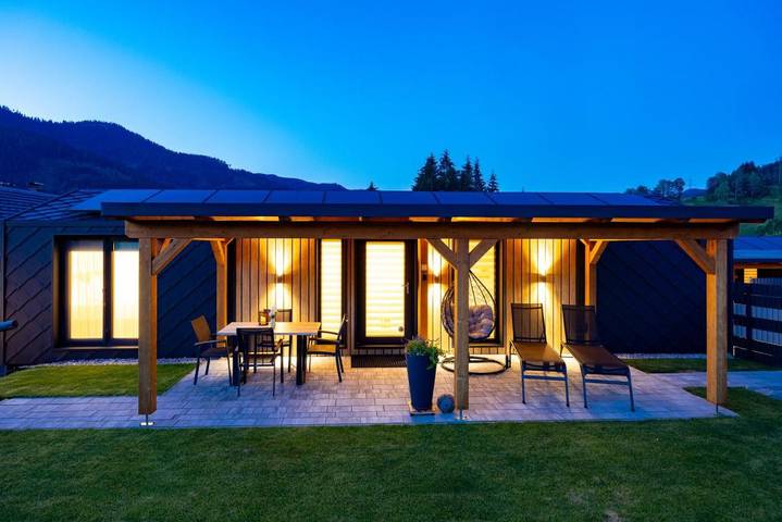 Ferienhaus für 4 Personen, mit Sauna und Garten sowie Ausblick