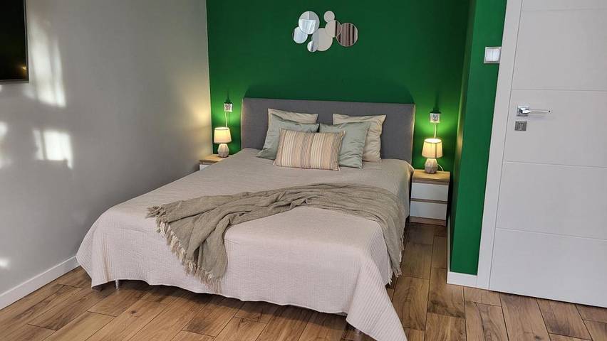 Apartament wakacyjny dla 4 osób, z widok i ogród w Gniezno