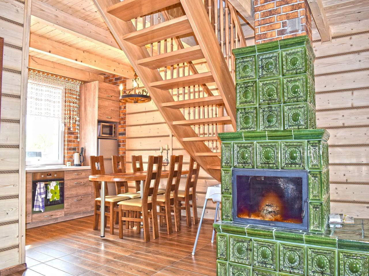 A luxury home on the shore of the lake. Living room with fireplace, 2 bedrooms. in Województwo lubuskie
