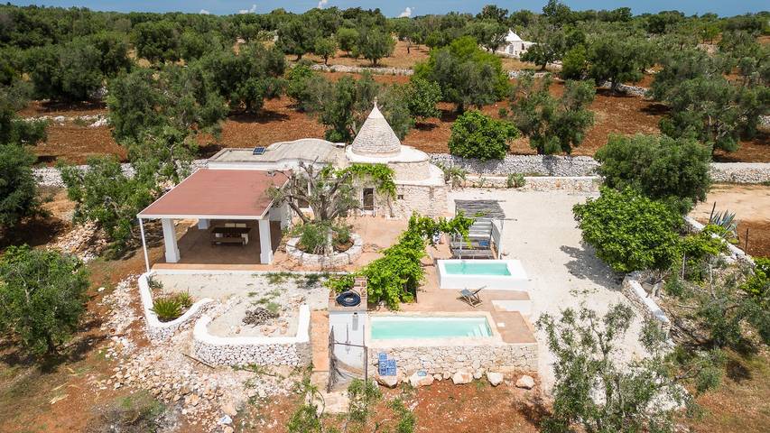 Trullo pour 5 personnes, avec Jardin et Piscine à Carovigno - 3