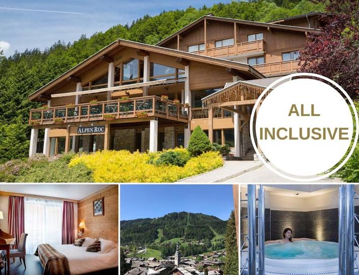 Hôtel pour 2 personnes, avec terrasse et jacuzzi ainsi que piscine et sauna