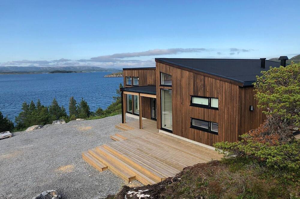 Neues Ferienhaus, idyllische Lage am Meer in Nærøy