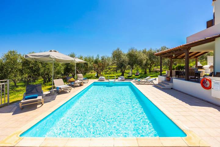 Villa für 8 Personen mit Terrasse in Episkopi (Chersonisos), Rethymno und Umgebung