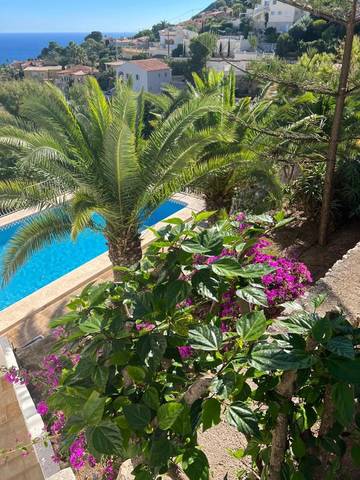 Maison d’hôte pour 10 personnes, avec piscine et jardin ainsi que vue et sauna à Calpe