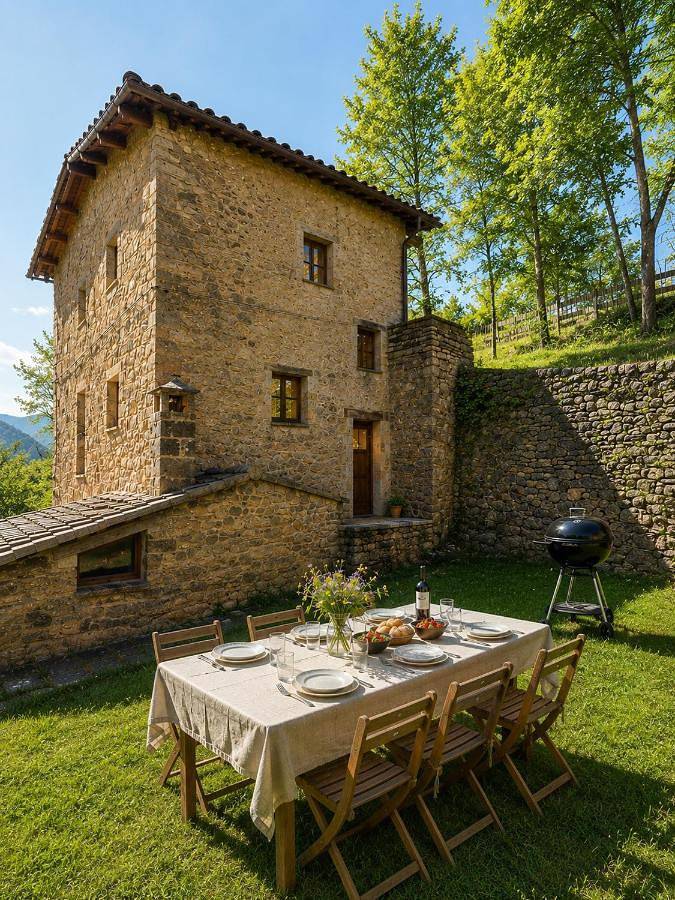 Casa rural para 12 personas, con Terraza además de Jardín y Vistas en Vilada