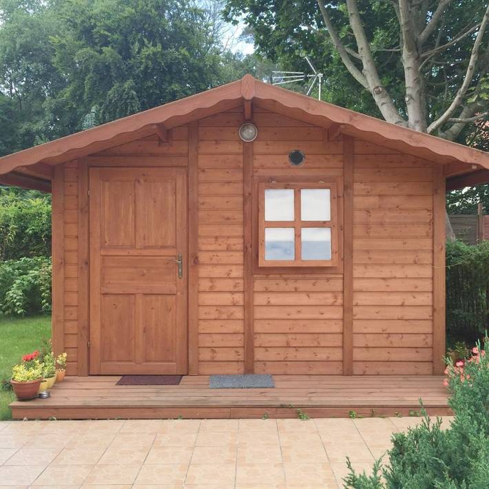 Lodge für 3 Personen, mit Garten