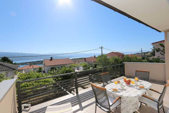 Appartement entier, Apartment Skvicalo in Silo (Krk), Krk