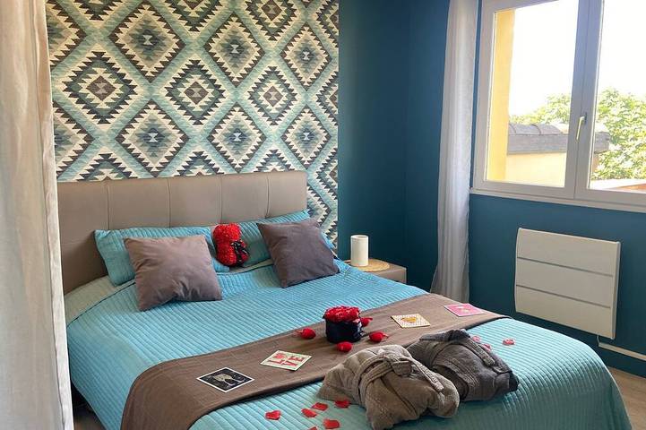 Location de vacances pour 2 personnes, avec Jacuzzi et Jardin à Boucau