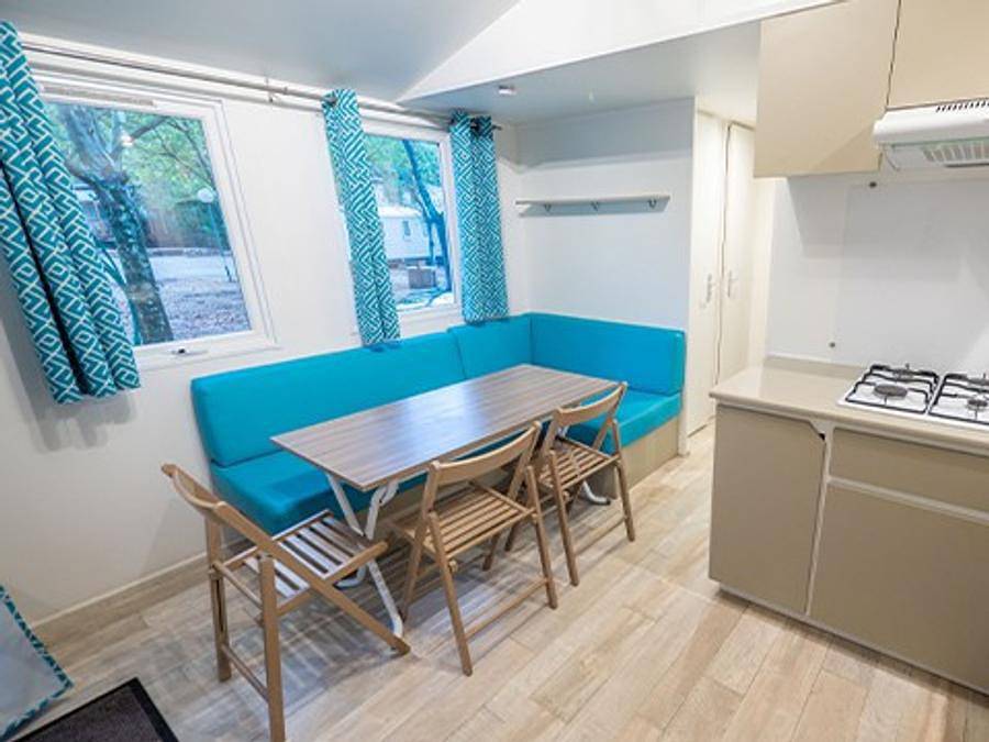 Camping Lou Souleï - Mobilheim 6 personen - Comfort | 3 Zi. | 6 Pers. | Einfache Terrasse | Clim. in Carry-le-Rouet, Istres und Umgebung