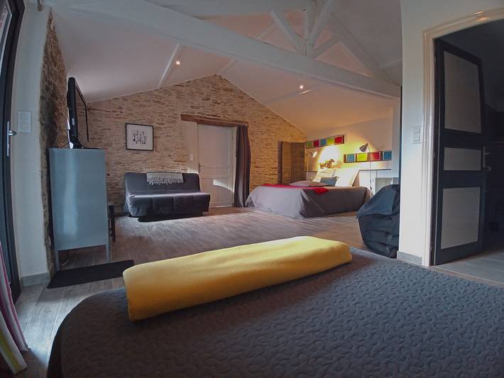 Chambre d’hôte pour 5 personnes, avec piscine ainsi que terrasse et jardin, animaux acceptés dans les Pays de la Loire - 4