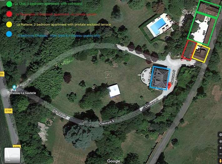 Gîte pour 4 personnes, avec piscine à Saint-Paul-Lizonne - 2