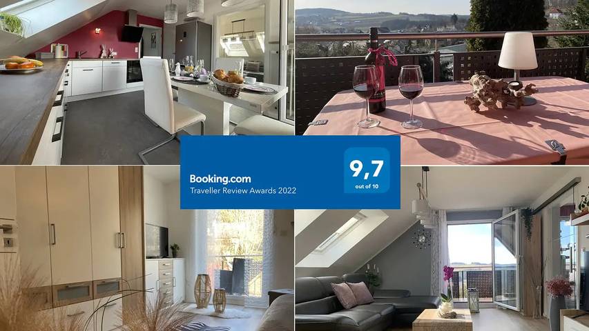 Ferienwohnung für 4 Personen, mit Garten und Pool sowie Balkon in Schauenstein