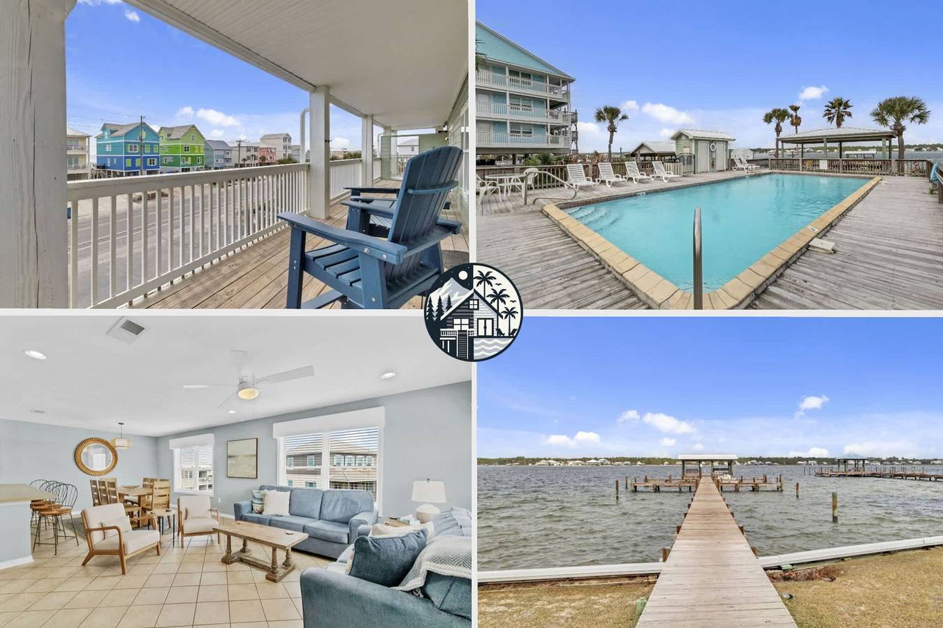 Entire apartment, Spacious 3Br 2Ba Gulf Views Dock and Boat Launch in Gulf Shores, Mobile Bay