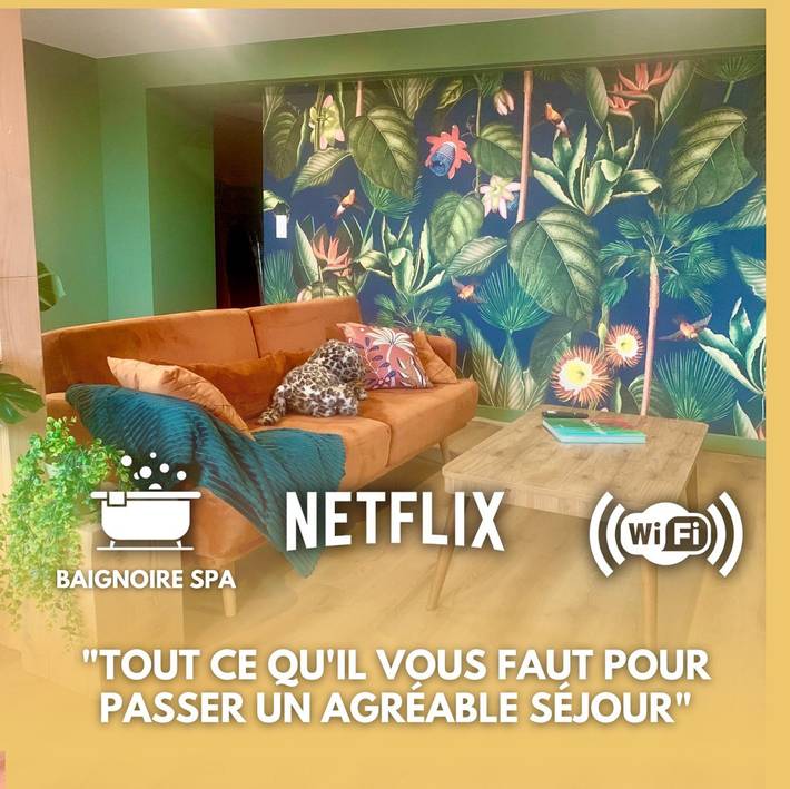 Gîte pour 2 personnes, avec jacuzzi et sauna