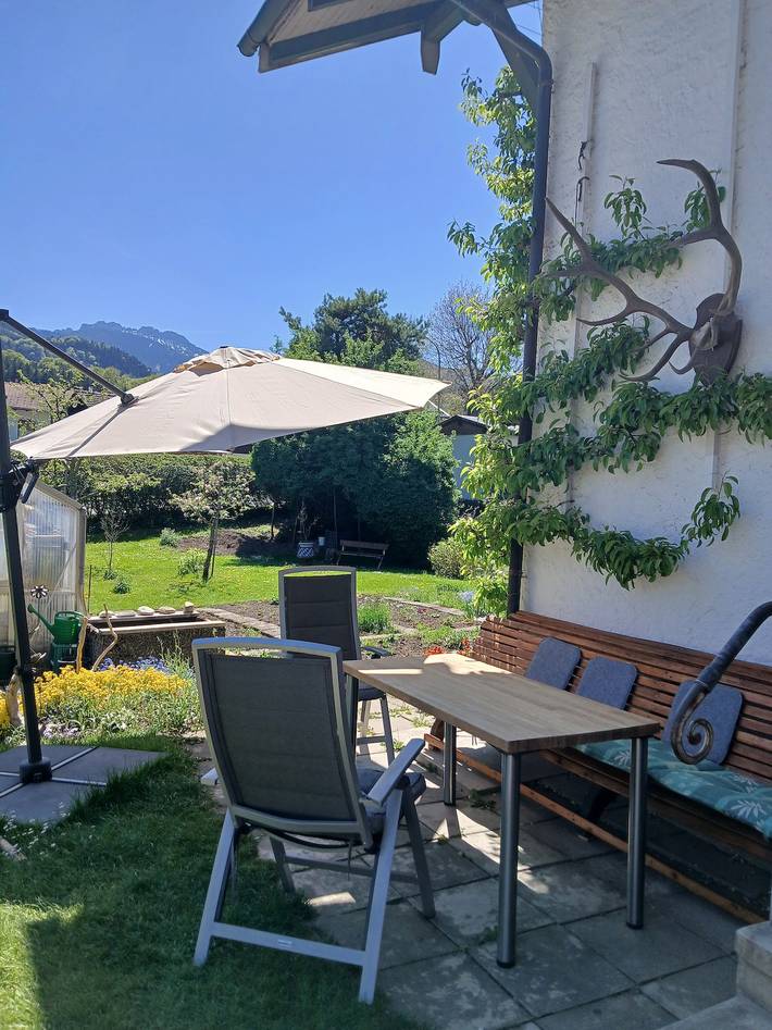 Ganze Ferienwohnung, Ferienwohnung Vroni - Ferienwohnung mit Bergblick im Erdgeschoss, 50qm in Bernau am Chiemsee, Chiemsee
