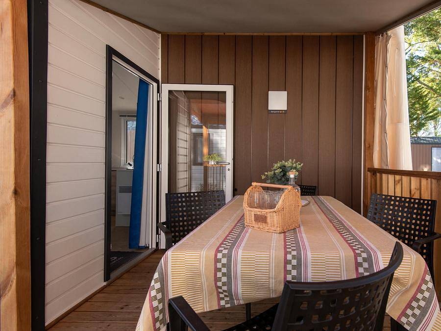 Camping Club Navarrosse Plage 4* - Ms Vacances - Stacaravan 4 personen - Bergamo Comfort Airconditioning in Biscarrosse, Côte d’Argent