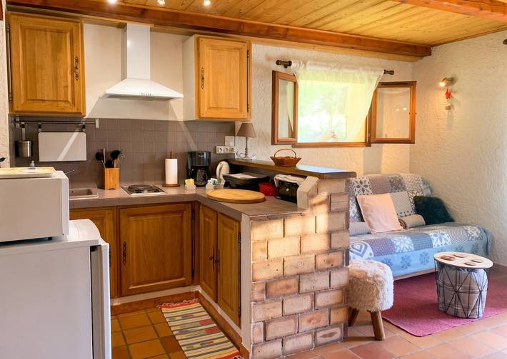 Charmantes Chalet in Allos, Blick in Allos, Castellane und Umgebung
