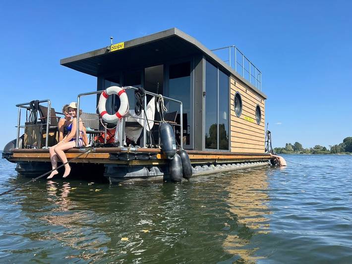 Hausboot für 4 Personen, mit Terrasse
